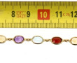 Bracelet ligne en or jaune 750ème et pie