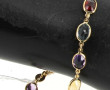 Bracelet ligne en or jaune 750ème et pie