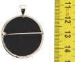 Broche-pendentif en argent 925ème sertie