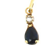 Petit pendentif en or jaune, poinçon du 
