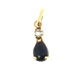 Petit pendentif en or jaune, poinçon du 