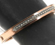 Bracelet ancien ouvrant en plaqué or et 