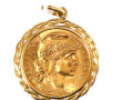Pièce de 20 F or montée en pendentif, mo