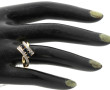 Bague en or jaune 18 carats, poinçon têt