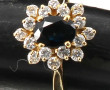 Bague en or jaune 18 carats, poinçon têt