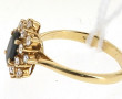 Bague en or jaune 18 carats, poinçon têt