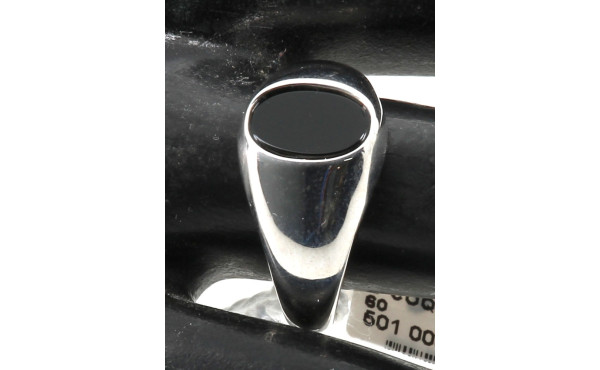 Chevalière en argent 925ème et onyx, sto