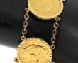 Bracelet en or jaune 18 carats serti de 