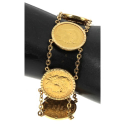 Bracelet en or jaune 18 carats serti de 
