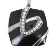 Pendentif design en argent 925ème, stras
