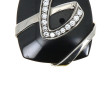 Pendentif design en argent 925ème, stras