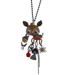 LOL Bijoux - Collier fantaisie en métal 
