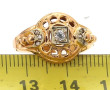 Bague ancienne en or jaune 18 carats, po