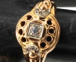 Bague ancienne en or jaune 18 carats, po