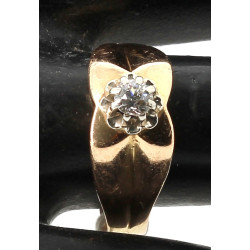Bague jonc ancienne en or jaune 18 carat