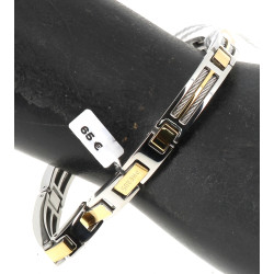 PHEBUS - Bracelet homme en acier, stock 