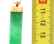 Pendentif cylindrique en or jaune 18 car