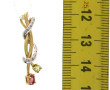 Pendentif en or jaune et gris 750ème sertie