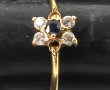 Petite bague avec manques en or jaune, p
