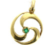 Petit pendentif en or jaune 18 cts, non 