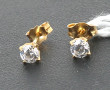 Paire de puces d'oreilles en or jaune 75