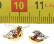 Paire de boucles d'oreilles en or jaune 