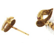 Paire de boucles d'oreilles en or jaune 