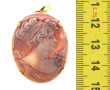 Broche-pendentif en or jaune 18 cts, poi