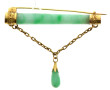Broche barrette en or jaune 18 cts, trav