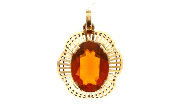 Pendentif en or jaune 18 cts, poinçon tê