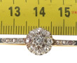 Broche barrette deux ors, 18 carats, ser