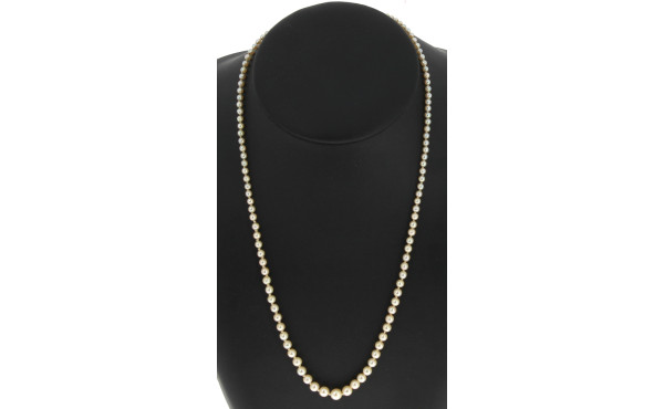 Petit collier de perles de culture en ch