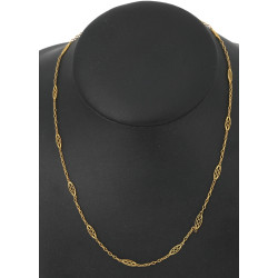 Collier en or jaune 18 cts, poinçon tête
