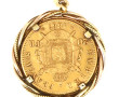 Pièce 20 F or, montée en pendentif, poid