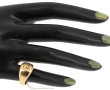 Chevalière en or jaune 18 carats, poinço
