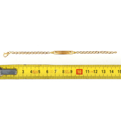 Gourmette "Manon" en or jaune 18 carats,