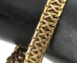 Bracelet à maille fantaisie en or jaune 
