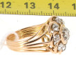 Bague en or jaune 18 carats, poinçon têt