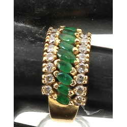 Bague jonc en or jaune 18 carats, poinço