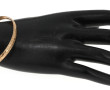 Bracelet jonc en or jaune 18 cts, travai