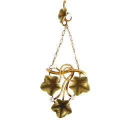 Petit pendentif circa 1900 en or jaune, 