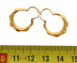 Paire de petites BO style créoles en or 