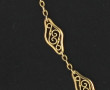 Collier ancien en plaqué or à maille fil