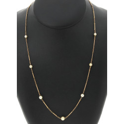 Collier en or jaune 18 carats, poinçon t