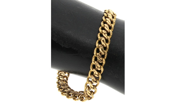 Bracelet ancien à maille souple, acciden
