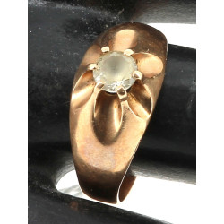 Bague en or jaune 18 carats, travail étr