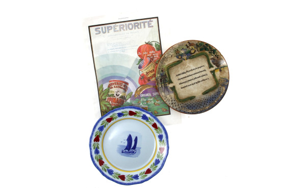 Thème CONSERVERIE - 1) Assiette publicit