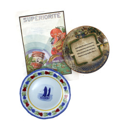 Thème CONSERVERIE - 1) Assiette publicit