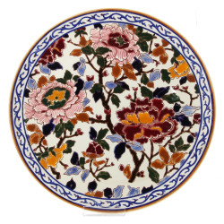 GIEN - Plat à tarte en faïence décor de 