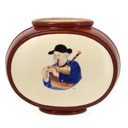 LONGCHAMP France - Important vase en faï